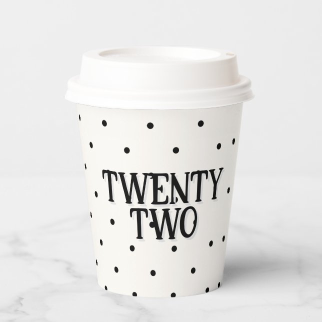 Coquette Disco Ball & Black Bow Chic Modern White  Paper Cups (Front)