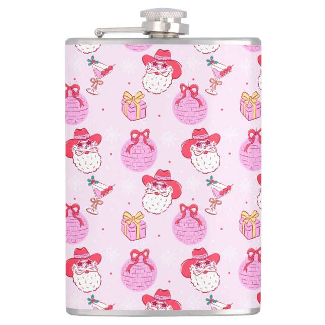 Coquette Disco Cowboy Santa Flask (Front)