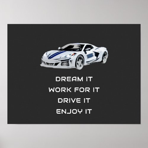  Coquette Dream Car Poster