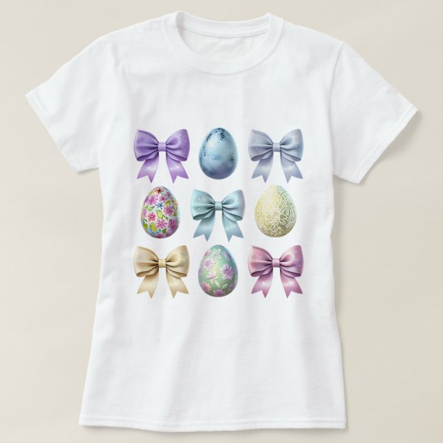 Coquette Easter Shirt, Happy Easter Shirt  (Design Front)