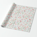 Coquette Feminine Pink Wildflower Meadow Wrapping Paper<br><div class="desc">Coquette Feminine Pink Wildflower Meadow Wrapping Gift wrap paper.</div>