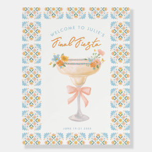 Coquette Final Fiesta Bachelorette Welcome Sign