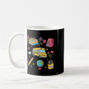 Coquette Floral First Day Of Preschool Kindergarte Coffee Mug