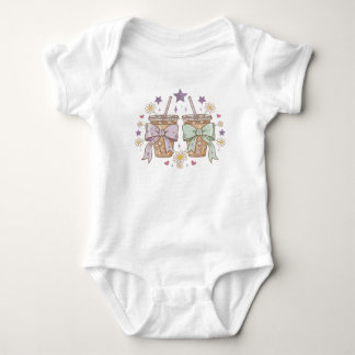 Coquette Floral Iced Coffee Baby Bodysuit | Trendy
