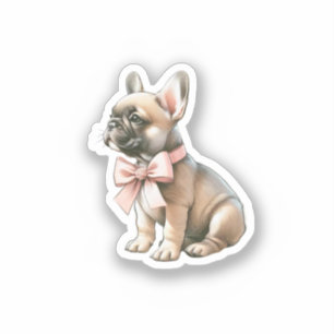 Coquette Frenchie Sticker