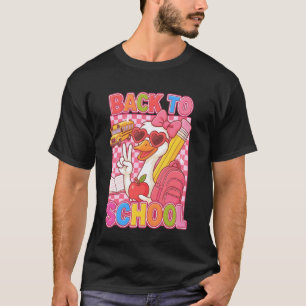 Coquette Girl Goose Back to School Gift for Teache T-Shirt
