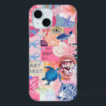 Coquette Girl Preppy Collage, Phone case<br><div class="desc">Add a touch of flair to your phone with our Eclectic Summer Collage Phone Case. This case features a fun colors and charming scrapbook decals that add a sweet and stylish flair to your phone. This case is not only stylish but also functional, with a glossy finish that enhances the...</div>