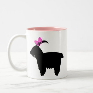 Coquette Goat Two-Tone Coffee Mug