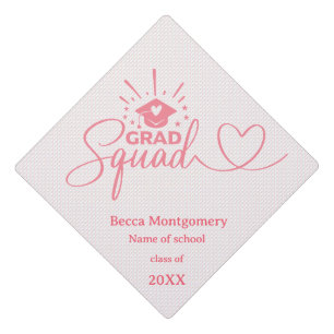 Coquette Grad Squad Graduation Cap Topper