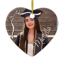 Coquette Graduate Pink Bow Graduation Class Year