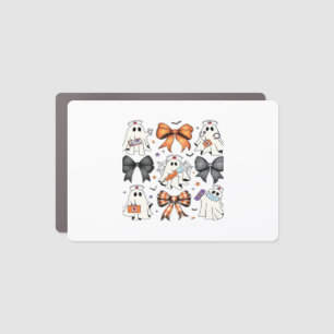 Coquette Halloween Ghost Nurse Classic T-Shirt Car Magnet