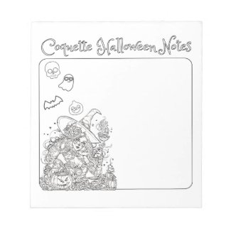 Coquette Halloween Notes! Notepad