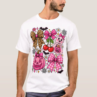 Coquette Halloween Shirt, Pink Halloween Tee