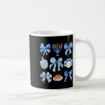 Coquette Hanukkah Bow Jewish Bow Menorah Bow Women Coffee Mug<br><div class="desc">Coquette Hanukkah Bow Jewish Bow Menorah Bow Women Girls</div>