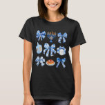 Coquette Hanukkah Bow Jewish Bow Menorah Bow Women T-Shirt<br><div class="desc">Coquette Hanukkah Bow Jewish Bow Menorah Bow Women Girls</div>