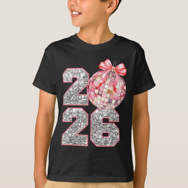 Coquette Happy New Year Party 2026 Family Women Gi T-Shirt (Front)