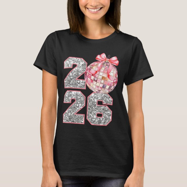Coquette Happy New Year Party 2026 Family Women Gi T-Shirt (Front)