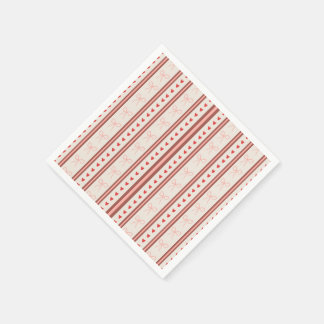 Coquette Hearts and Bows Pattern Napkins