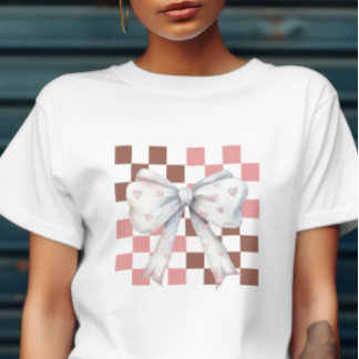 Coquette-Inspired Valentine’s Day T-Shirt  Tri-Blend Shirt