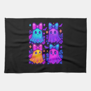 Coquette Iridescent Halloween Kitchen Towel