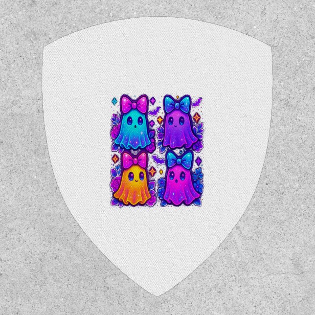 Coquette Iridescent Halloween Patch (Front)