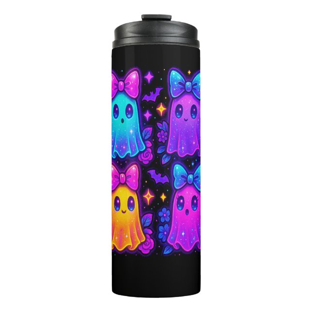 Coquette Iridescent Halloween Thermal Tumbler (Front)