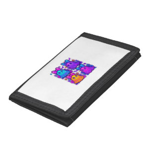 Coquette Iridescent Halloween Tri-fold Wallet