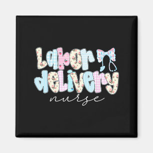 Coquette Labor And Delivery Nurse Crewneck, Bow St Magnet