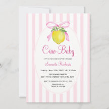 Coquette Lemon Pink Ciao Baby Shower