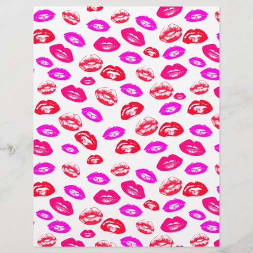 Coquette Lipstick Pattern Cardstock