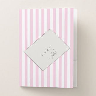 Coquette Love Letter Message Pocket Folder