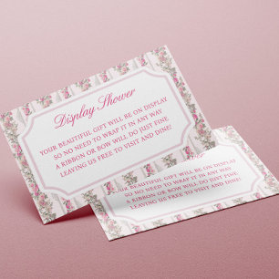 Coquette Love Shack Baby Shower Display Shower Enclosure Card