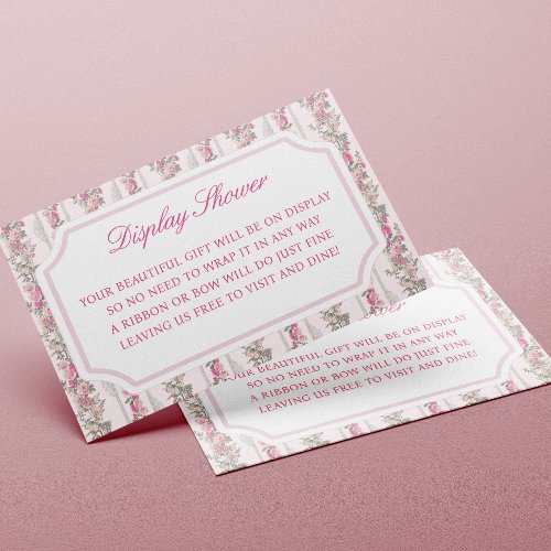 Coquette Love Shack Baby Shower Display Shower  Enclosure Card