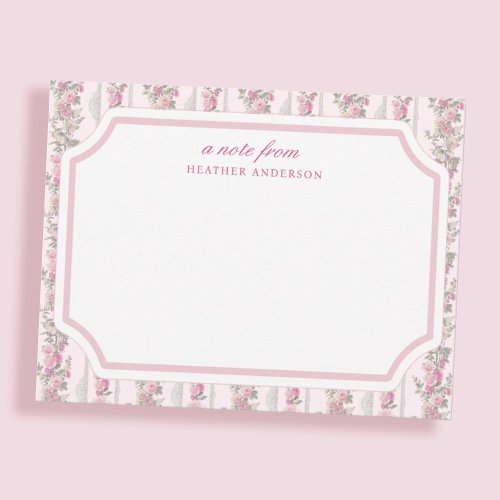 Coquette Love Shack Theme Personalized Stationery Note Card