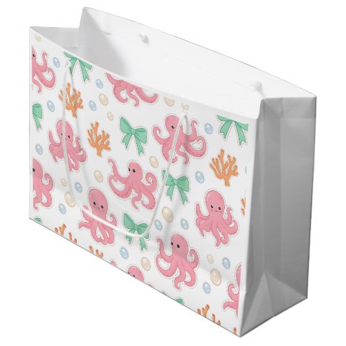 Coquette Marine Life -Octopus Large Gift Bag