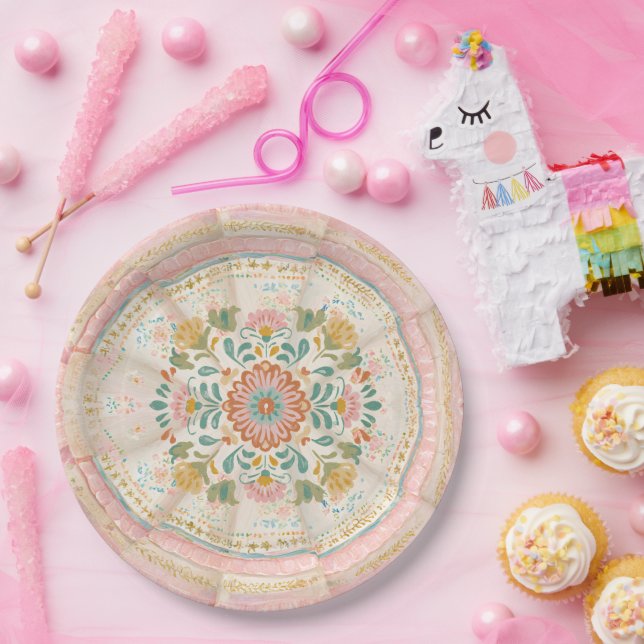 Coquette Mexican Talavera Paper Plates (Party)