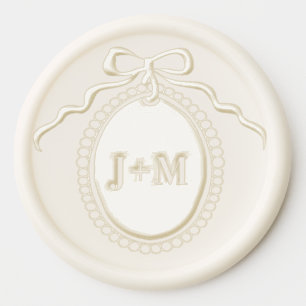 Coquette Monogram Charm  Wax Seal Sticker