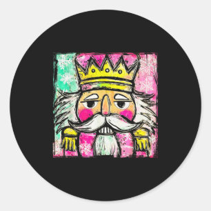 Coquette Nutcracker For Women Girls Kids Dancers C Classic Round Sticker