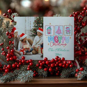 Coquette Pastel Christmas Holiday Card