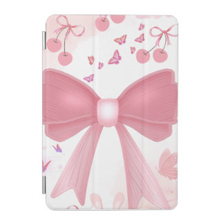 Coquette Pink Bow and Cherries Aesthetic Collage – iPad Mini Cover