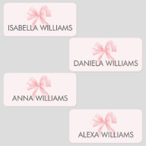 Coquette Pink Bow Girl Clothing Kids' Labels