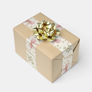 Coquette Pink Bow & Vintage Botanical Ribbon