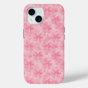 Coquette Pink Bows iPhone 15 Case