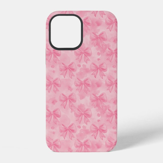 Coquette Pink Bows iPhone Case (Back)