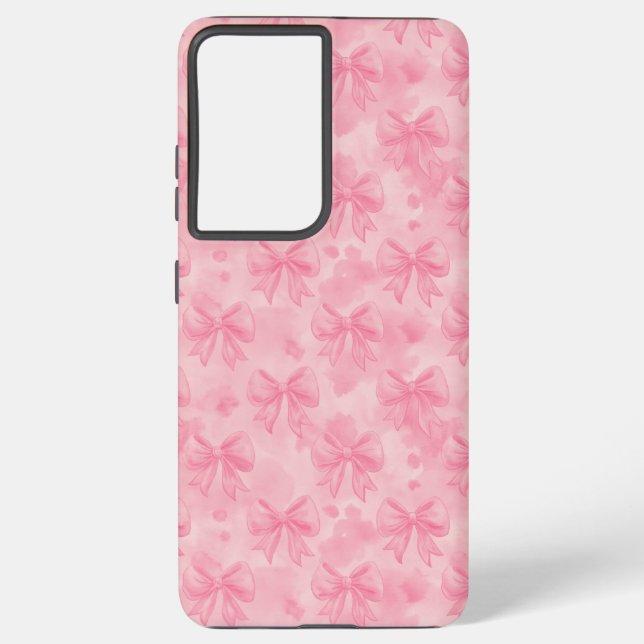 Coquette Pink Bows Samsung Galaxy Case (Back)