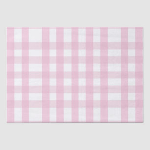 Coquette Pink Plaid Tissue Paper