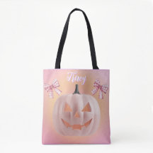 Coquette Pink Pumpkin with Bows Custom