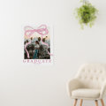 Coquette Pink Ribbon Photo Graduation Party Sign | Zazzle
