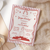 Coquette Pink Yoga Pilates Birthday Party