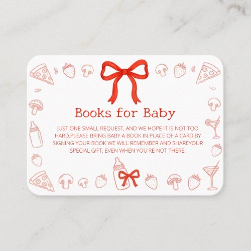 Coquette Pizza Books for Baby Card